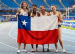 Relevo femenino 4×400 le da plata a Chile en los JJPP Junior