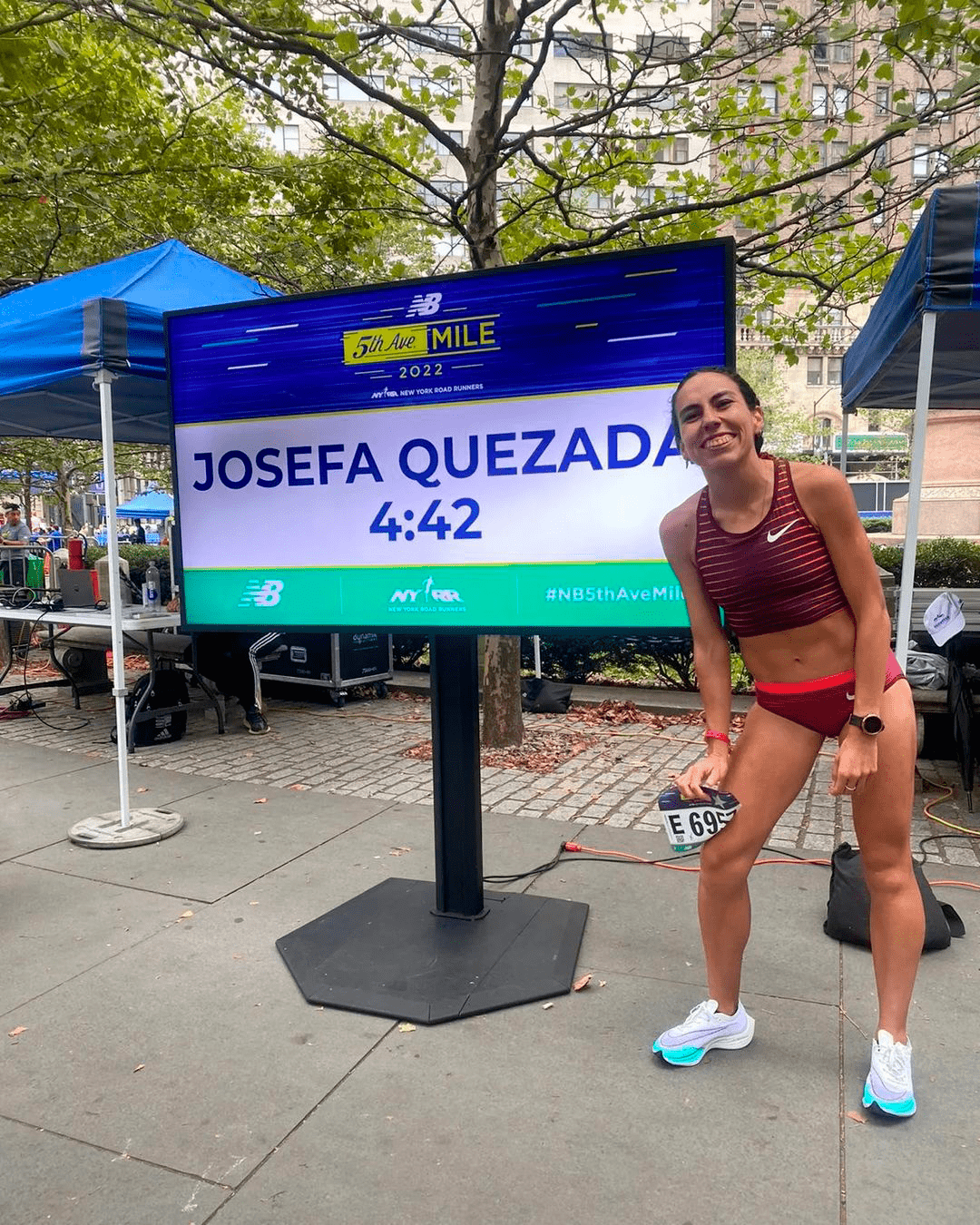 Josefa Quezada estableció nuevo récord nacional de la milla en New York