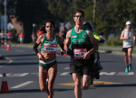 María José Calfilaf y Nicolás Hernández son los campeones nacionales en el Maratón de Temuco 2024