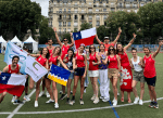 Chilenos vibraron en el «Marathon pour Tous” de París 2024