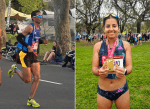 Sebastián Traslaviña y Monserrat Espinoza los mejores chilenos del Maratón de Buenos Aires 2024