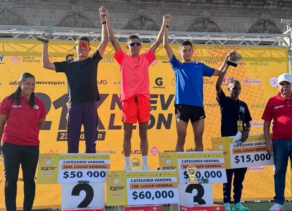 ¡Hugo Catrileo 2º en México! Chileno destaca en medio maratón de Nuevo León