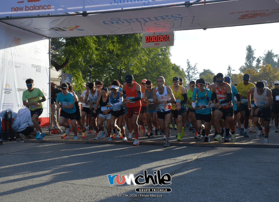 Más de 4 mil corredores fueron parte de la New Balance 15K Santiago 2026