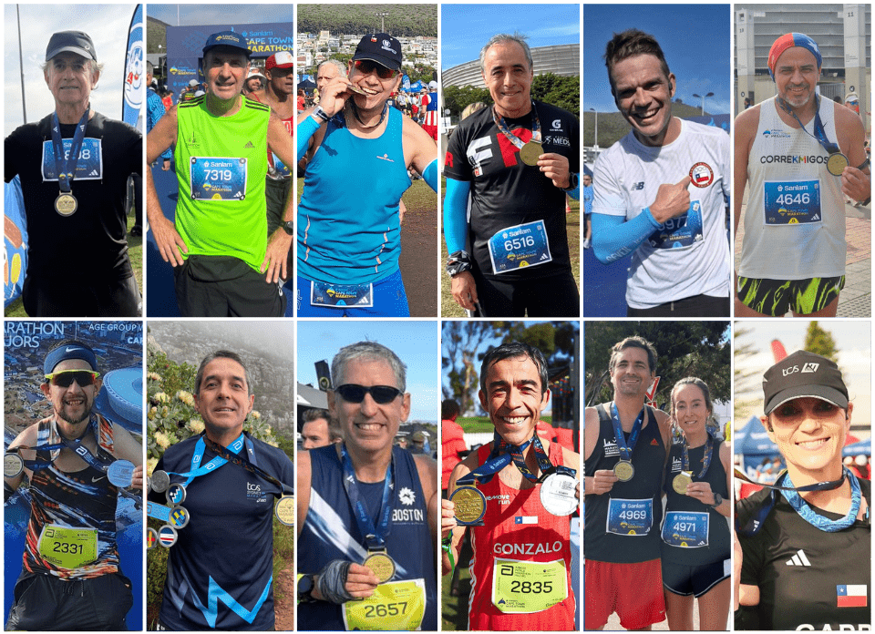 13 chilenos entran al “Eight Star Hall of Fame” tras correr el Maratón de Ciudad del Cabo*