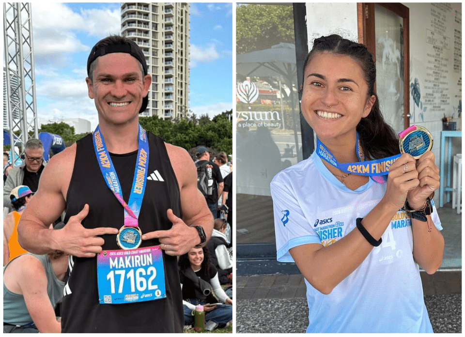 Cristóbal Mackay y Daniela Delgado los mejores chilenos en el Gold Coast Marathon 2026