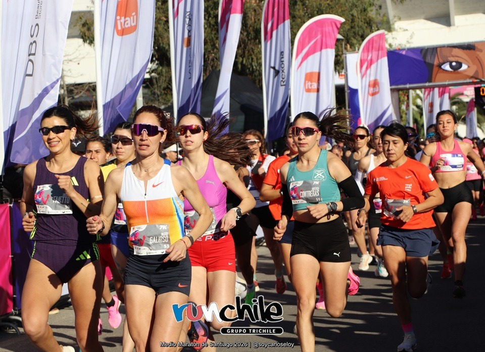 ¡Mujeres unidas! El Medio Maratón de Santiago 2026 reunió a casi 3.000 corredoras