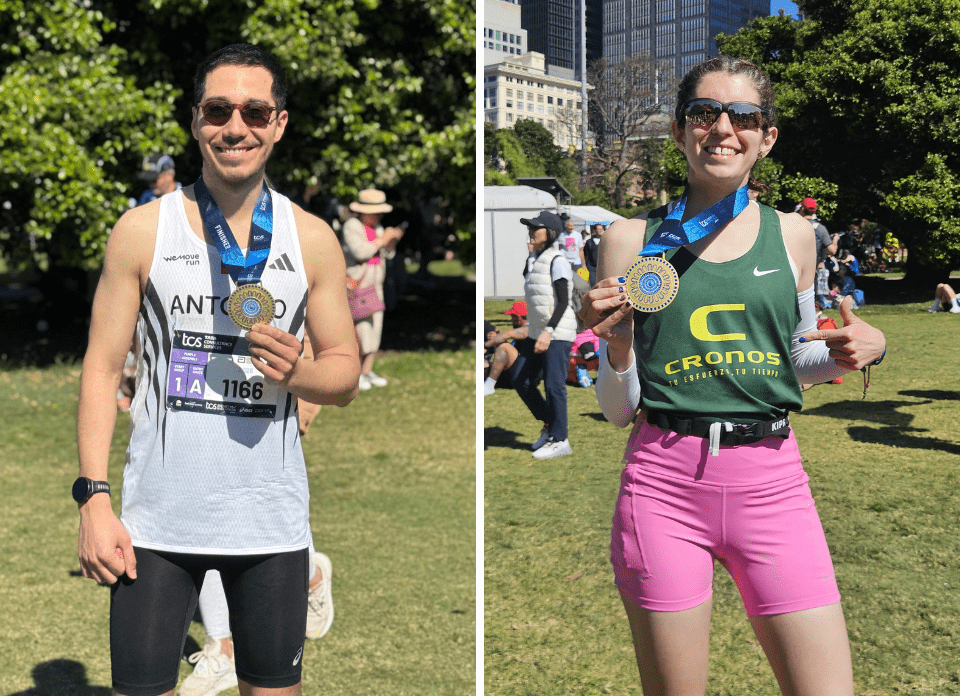 Antonio Peñailillo y Maricela Soto los mejores chilenos del Maratón de Sídney 2026